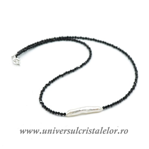 Colier spinel cu perle 