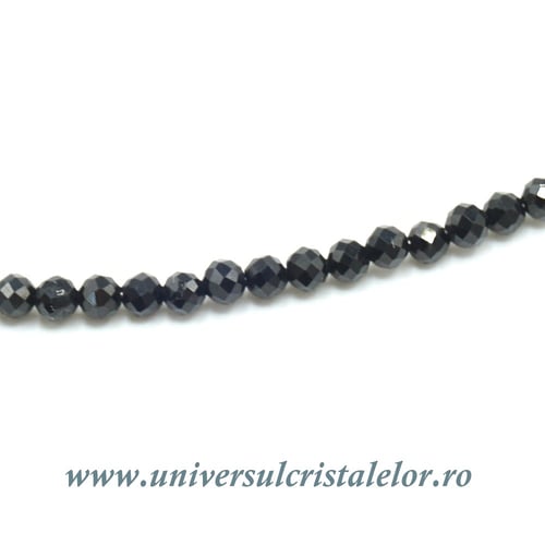 Colier spinel rotund fatetat - 2.5 mm