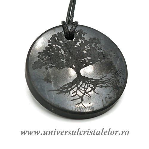 Pandantiv shungit pomul vietii 3.5 cm