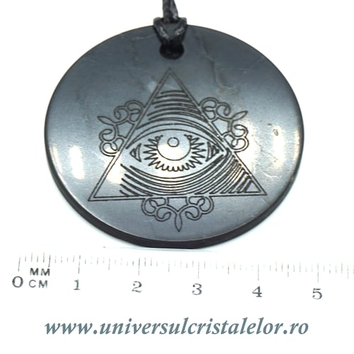 Pandantiv shungit Ochiul Providentei