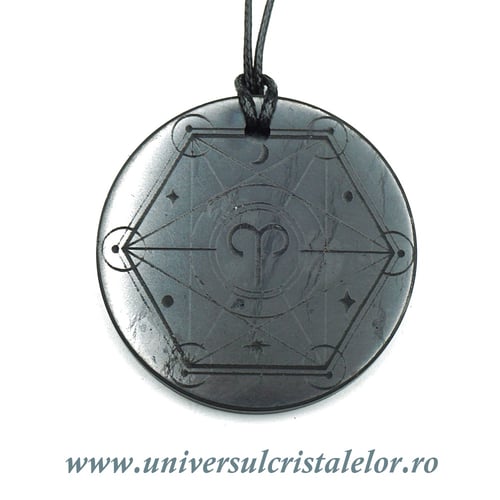 Pandantiv shungit zodia Berbec