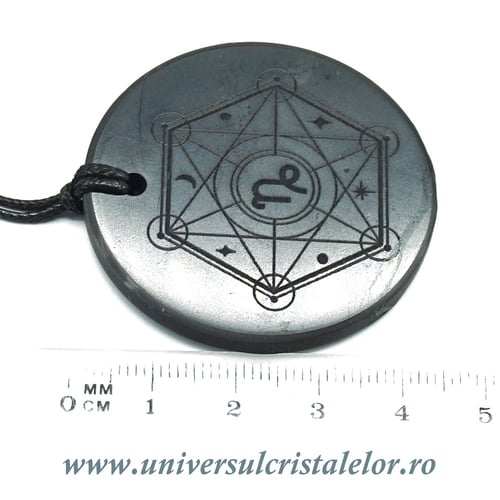 Pandantiv shungit zodia Capricorn