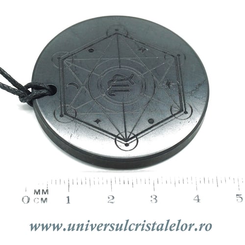 Pandantiv shungit zodia Fecioara