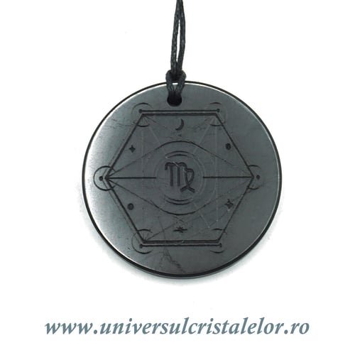 Pandantiv shungit zodia Fecioara