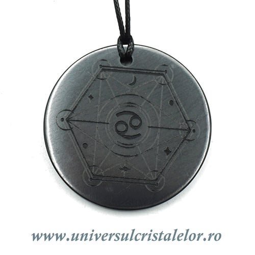 Pandantiv shungit zodia Rac