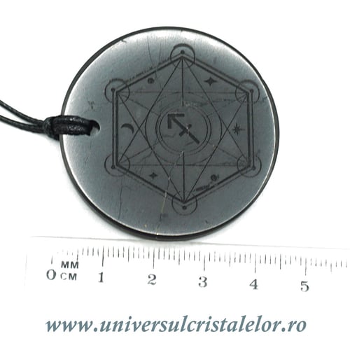 Pandantiv shungit zodia Sagetator