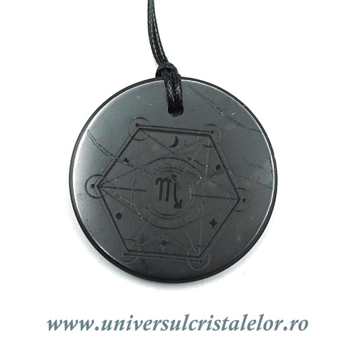 Pandantiv shungit zodia Scorpion