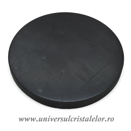 Shungit placa rotunda 10 cm