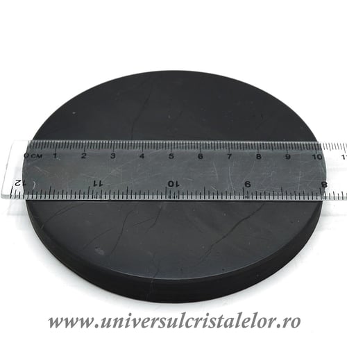 Shungit placa rotunda 10 cm