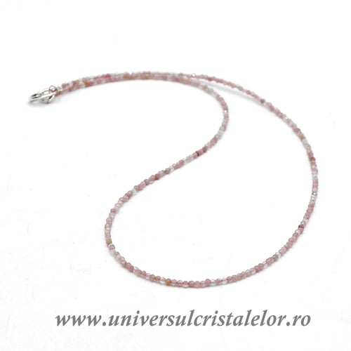 Colier thulit rotund fatetat 2 mm