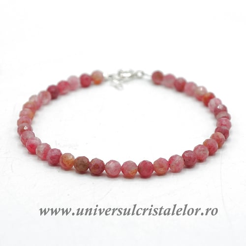 Bratara thulit rotund fatetat 4,6 mm