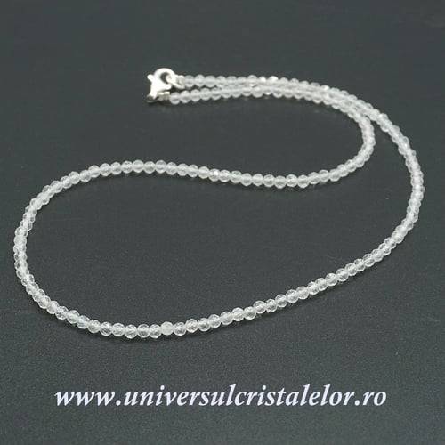 Colier topaz alb