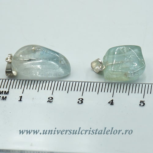 Pandantiv topaz albastru