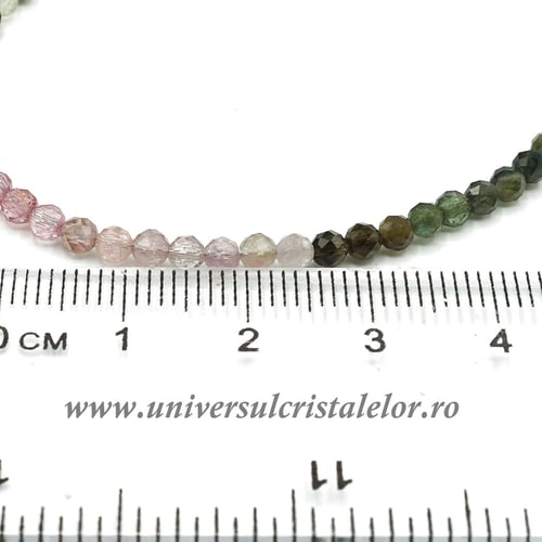 Colier turmalina multicolor - 3.2 mm