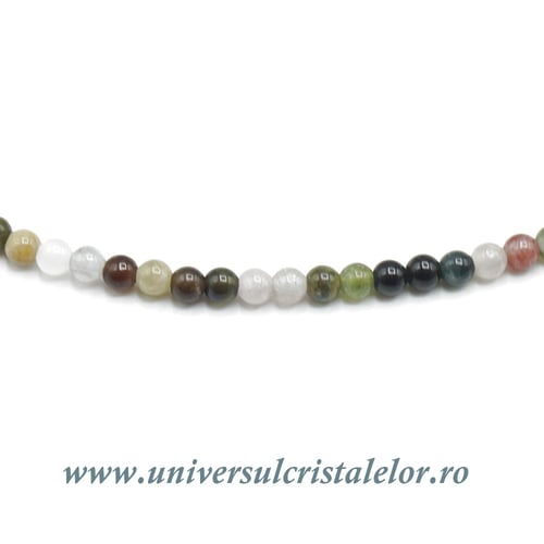 Colier turmalina multicolor rotund slefuit - 3 mm