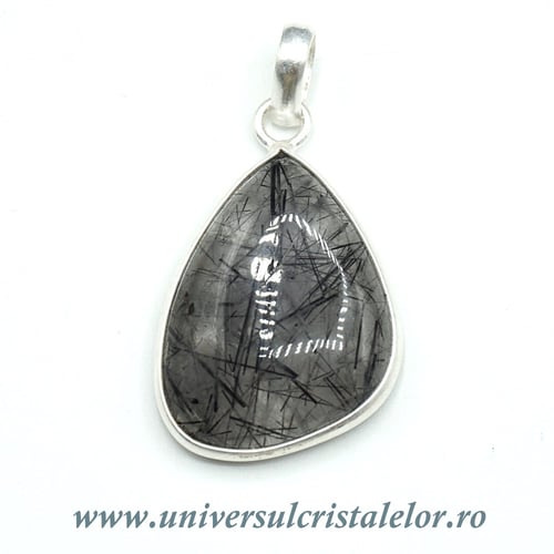 Pandantiv cuart cu turmalina