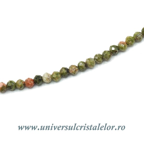 Colier unakit rotund fatetat - 2.5 mm