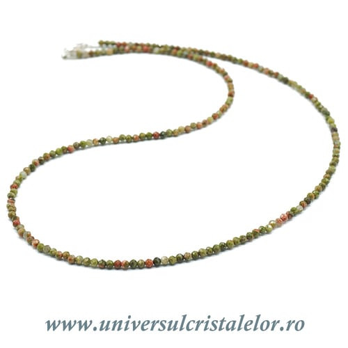 Colier unakit rotund fatetat - 2.5 mm