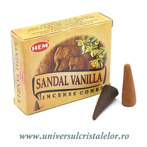 Conuri parfumate sandal vanilla 