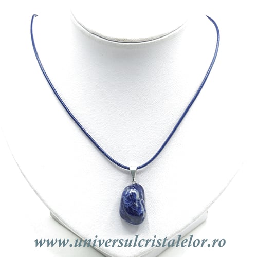 Snur cerat albastru pentru pandantiv 