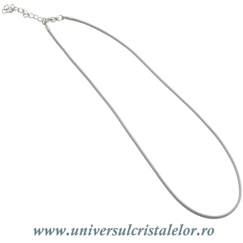 Snur cerat gri pentru pandantiv