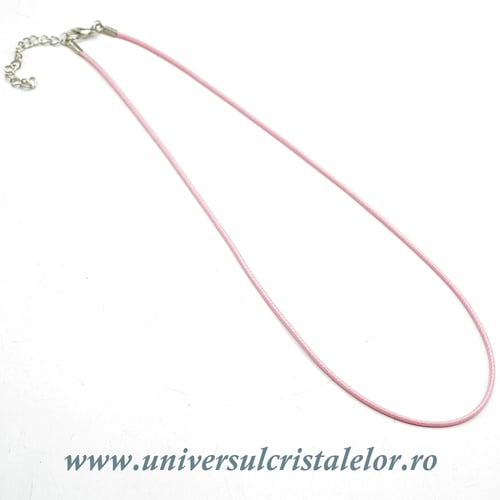 Snur cerat roz pentru pandantiv