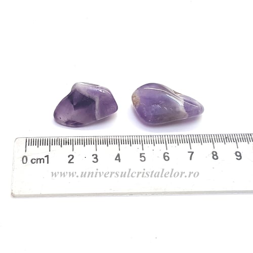 Ametist chevron piatra rulata