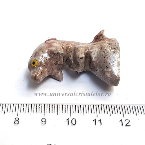 Figurina steatit delfin