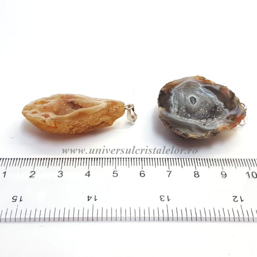 Pandantiv agat geoda