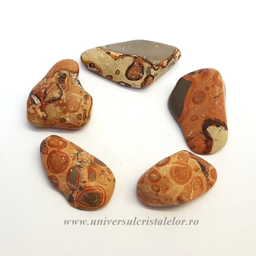 Jasp leopard piatra rulata