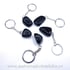 Breloc obsidian negru