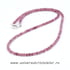 Colier turmalina roz rotund fatetat - 3,2mm