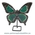 Fluture agat pe suport de metal unicat m05