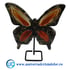 Fluture agat pe suport de metal unicat m04