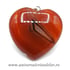 Pandantiv agat rosu inima