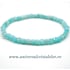 Bratara amazonit cub fatetat pe elastic - 4 mm
