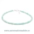 Bratara amazonit cub fatetat - 2,5mm