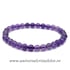 Bratara ametist rotund - 6 mm