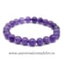 Bratara ametist rotund - 8 mm