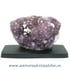Ametist pe suport de lemn mineral unicat m05
