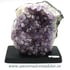 Ametist pe suport de lemn mineral unicat m07