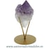 Varf ametist pe suport de metal unicat m02