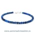Bratara cianit rotund fatetat - 3.8 mm