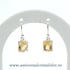 Cercei citrin oval fatetata- 7,5/9mm