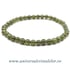 Bratara granat verde rotund - 4 mm