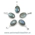Pandantiv labradorit oval fatetat - 9/13mm