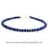 Bratara lapis lazuli rotund fatetat - 3.3 mm