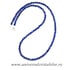 Colier lapis lazuli rotund fatetat - 3.8 mm