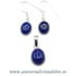 Set lapis lazuli oval