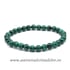 Bratara malachit rotund pe elastic - 6,5 mm